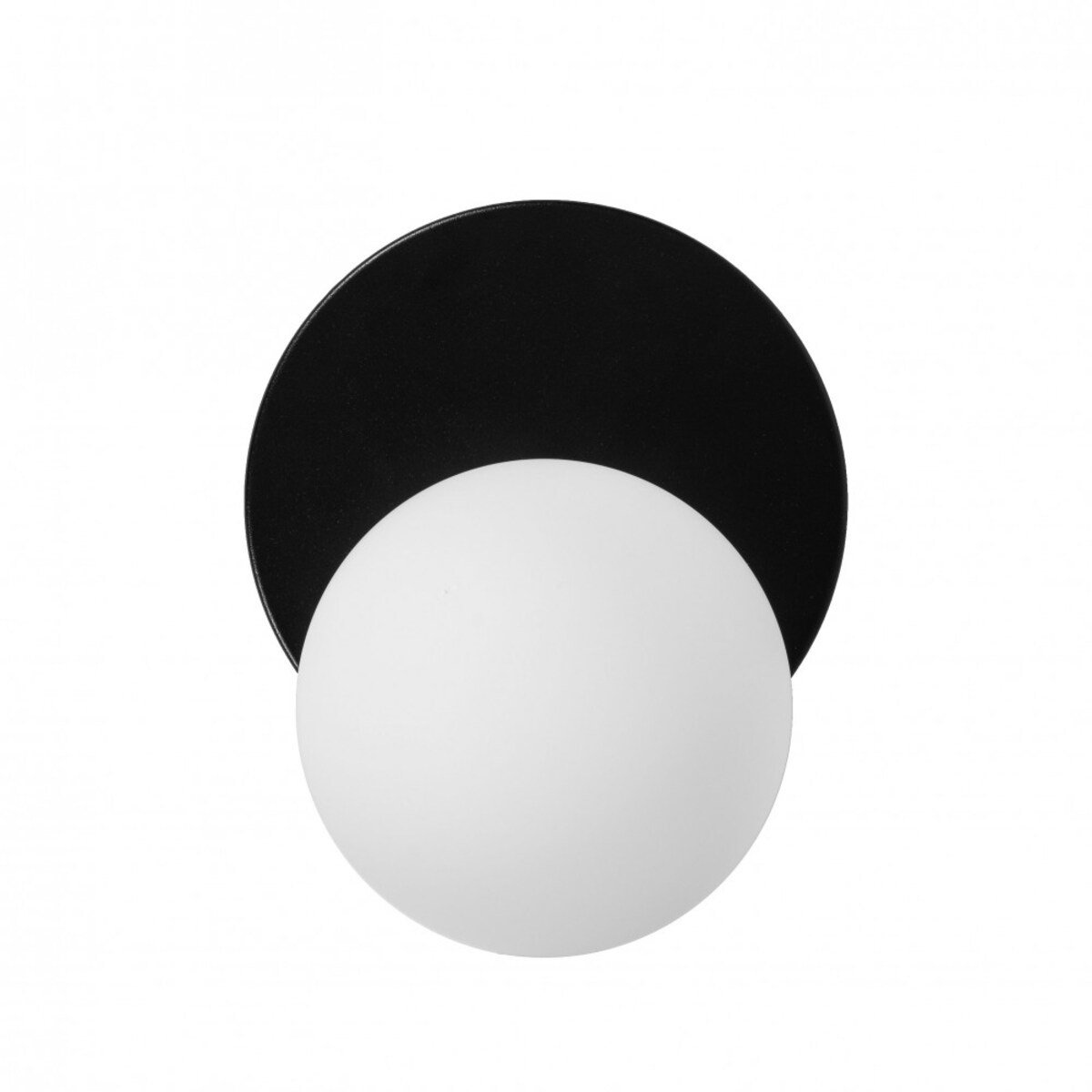 REFA A czarna lampa ścienna / kinkiet z podwyższoną szczelnością IP44