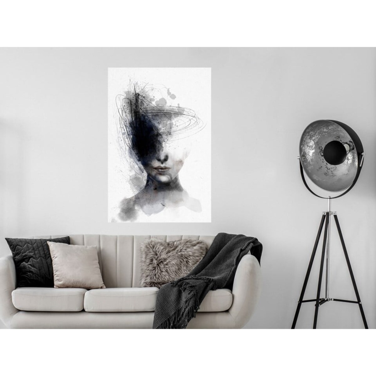 Poster Story, Plakat, Obraz - Kobieta z Kosmicznymi Myślami, wymiary 42 x 60 cm