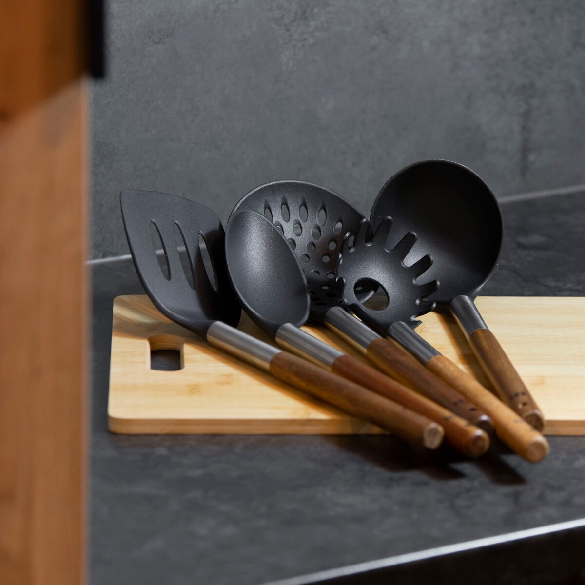 Przybory Kuchenne Zestaw Chochla Łyżka Łopatka