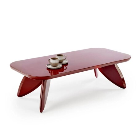 Ława prostokątna SORAYA 120x60cm bordowa