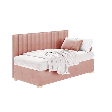 Mesonica Łóżko Chill, linie różowe, 90x200