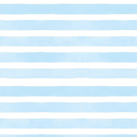 Lniany ręcznik kuchenny - błękitne paski