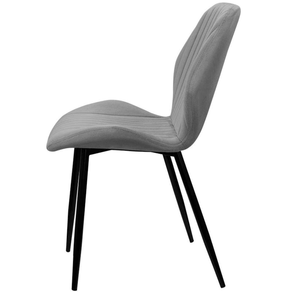 Krzesło tapicerowane welurowe pikowane do salonu jadalni velvet