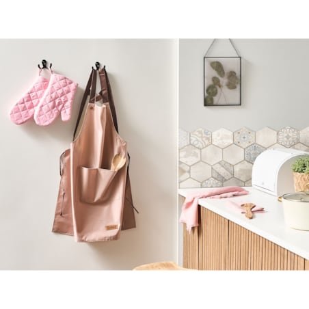 Zestaw tekstyliów kuchennych LACTUCA Różowy