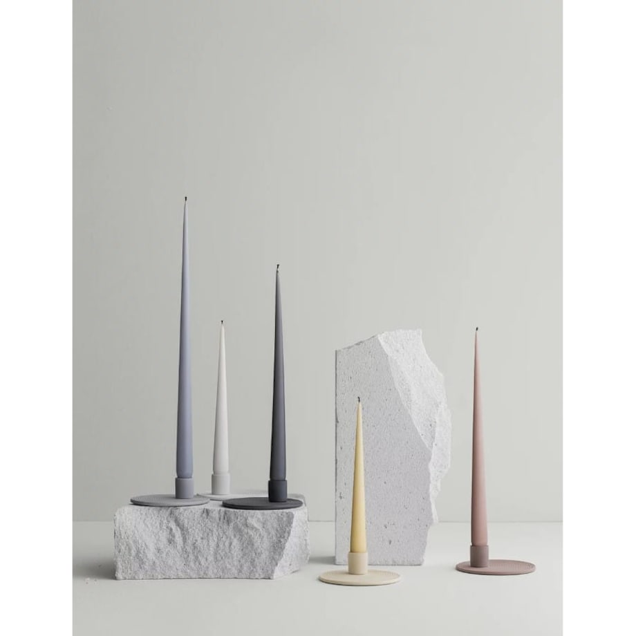 Świecznik NONA, pewter