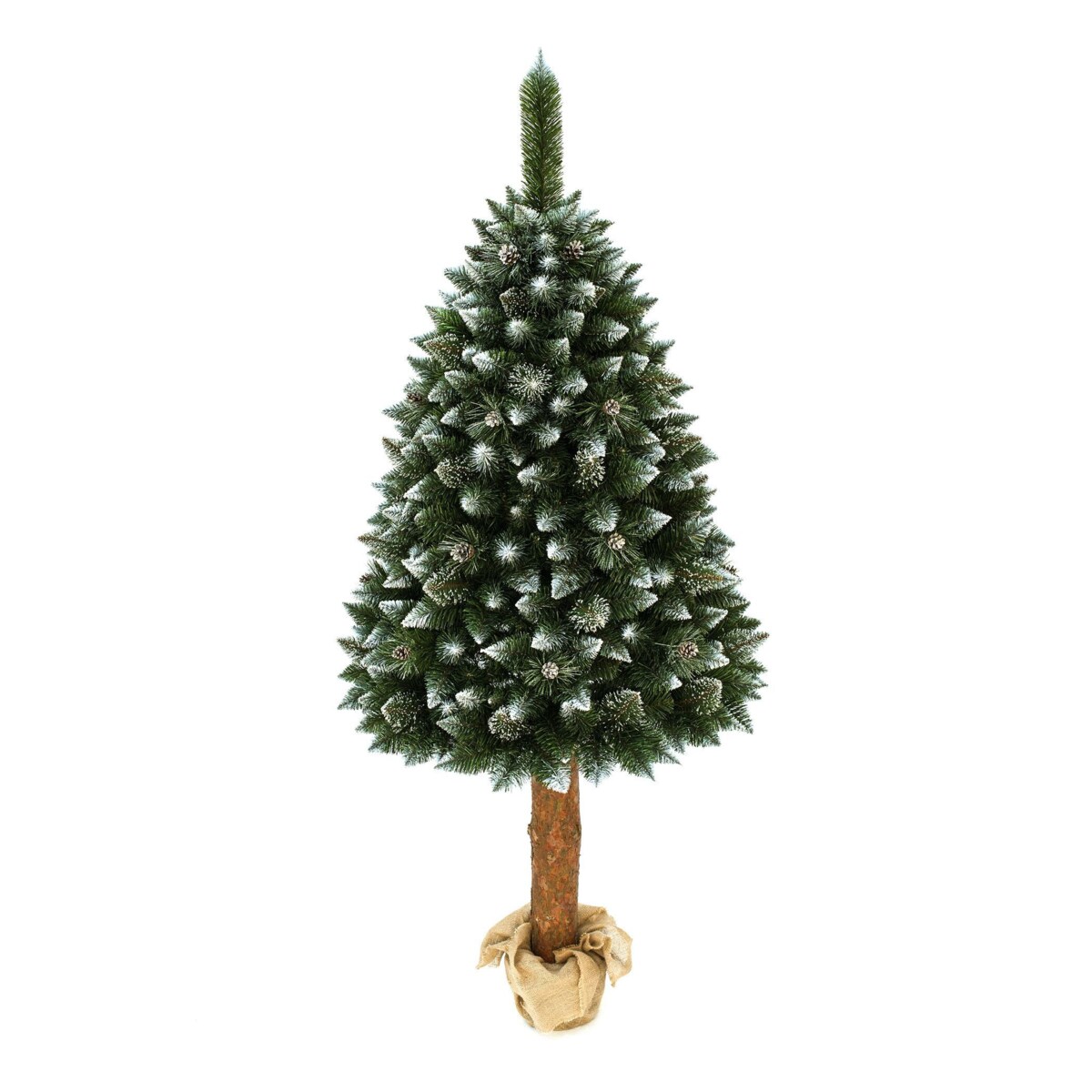 Choinka sztuczna Sosna srebrna z kryształkami na pniu