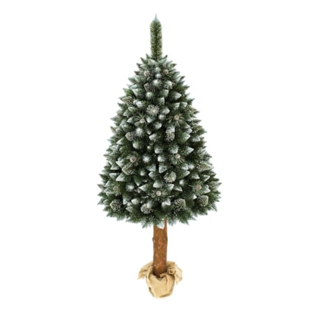 Choinka sztuczna Sosna srebrna z kryształkami na pniu