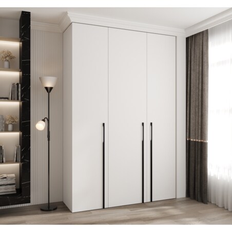 Szafa trzydrzwiowa Como 3 160 gł.40 biały+czarny