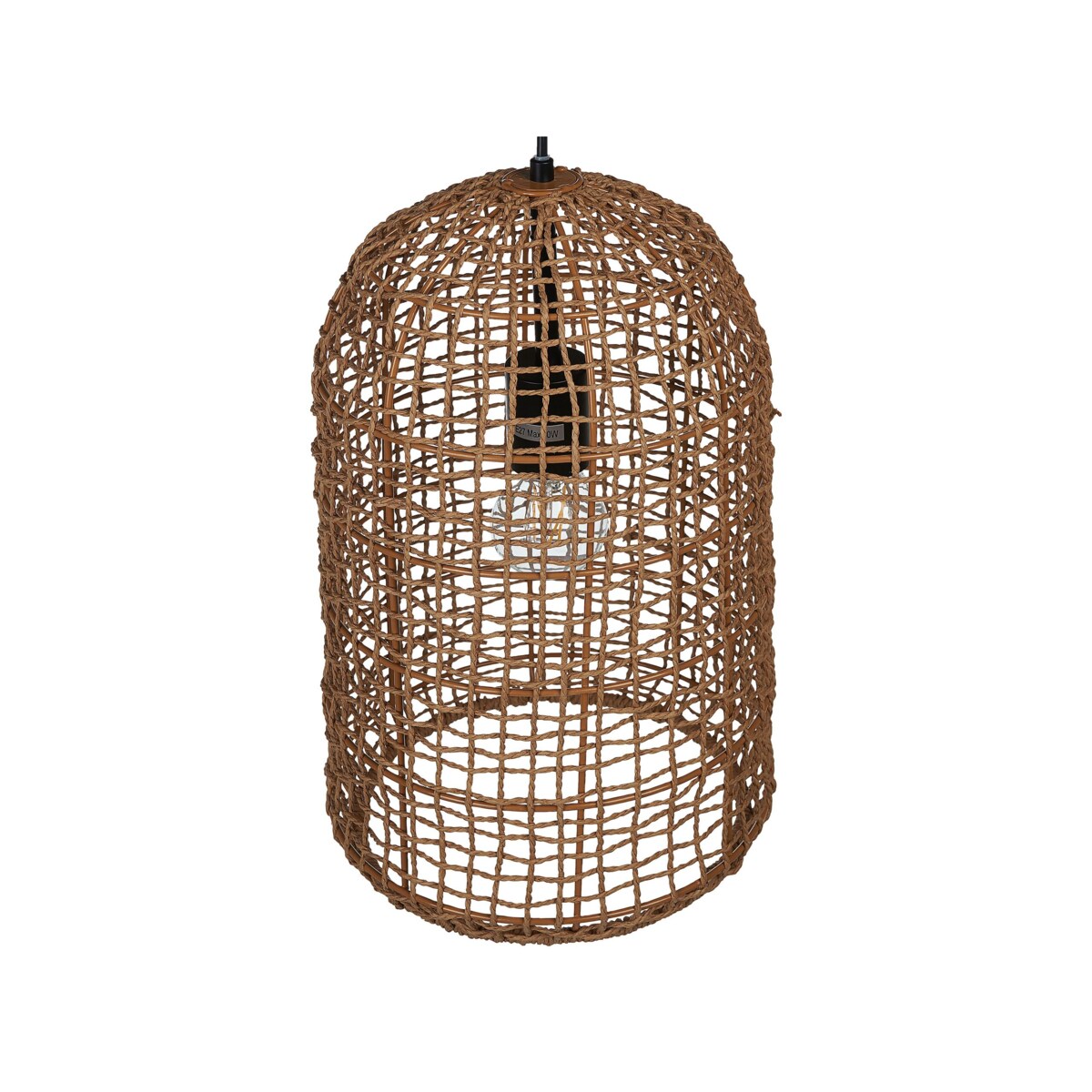 Lampa wisząca pleciona brązowa LUCITE