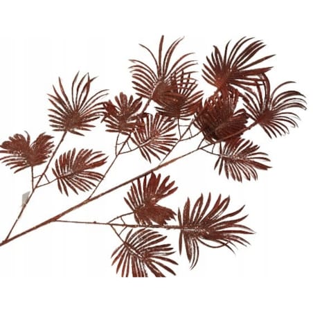 GAŁĄZKA DUŻY LIŚĆ PALMY czerwony dodatek święta dekoracja stołu stroika