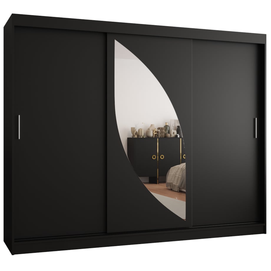 Szafa przesuwna MILO 250 czarny