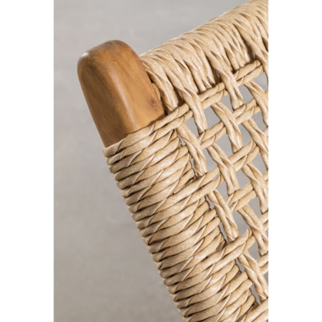 Leżak z drewna tekowego Pitea