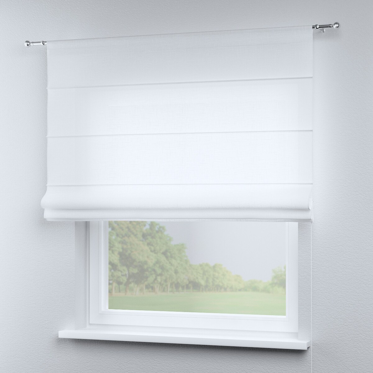 Roleta rzymska Torino 130x170 prześwitująca, biała