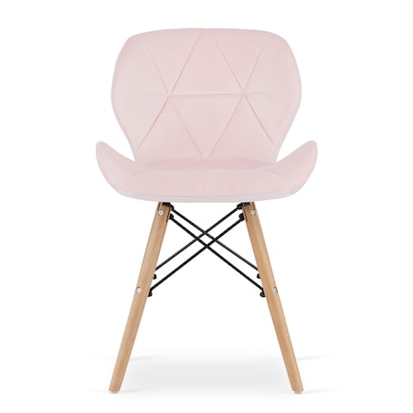 Krzesło Do Jadalni Kuchni Salonu Lago Aksamit - Róż