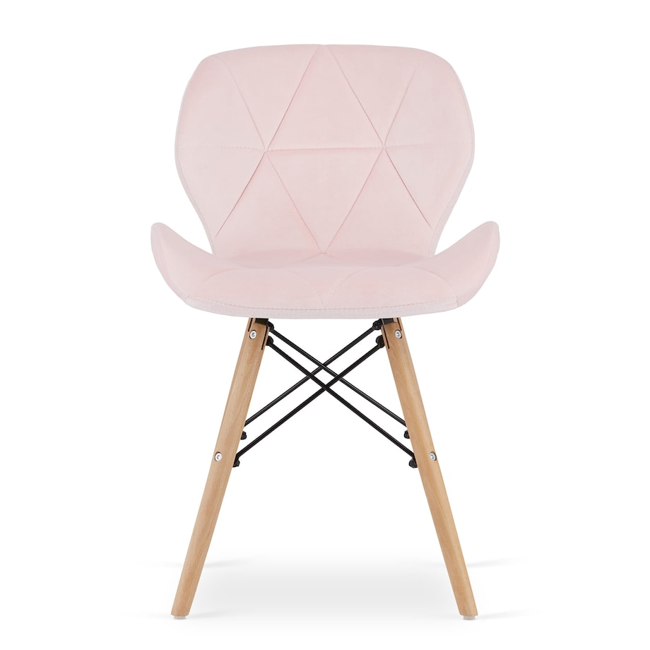 Krzesło Do Jadalni Kuchni Salonu Lago Aksamit - Róż