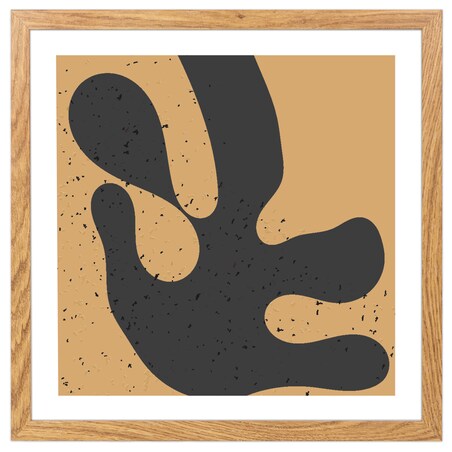 Ramka na zdjęcia 40x40 cm dębowa rama MDF z plexi do powieszenia pion poziom klasyczna kwadratowa ramka FRAMAI®