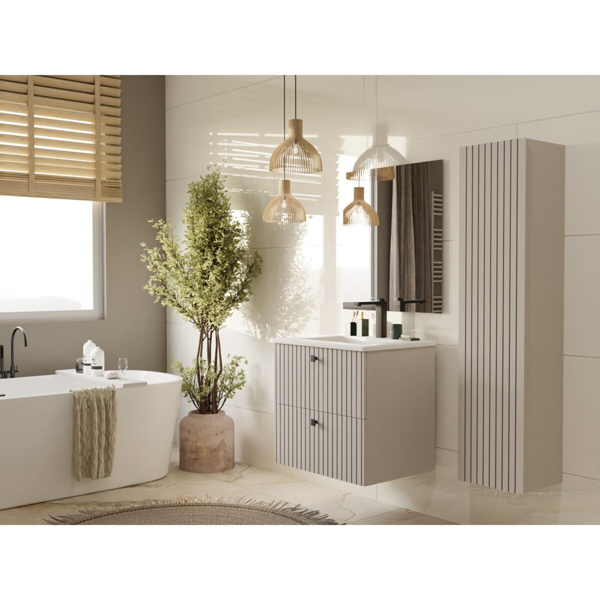 Szafka łazienkowa TIGO 2S/UMYWALKA KASZMIR