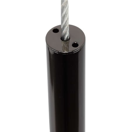 LAMPA wisząca LOYA P0461-01A-L8L8 Zumaline metalowa OPRAWA zwis LED 5W 3000K tuba sopel czarny perłowy