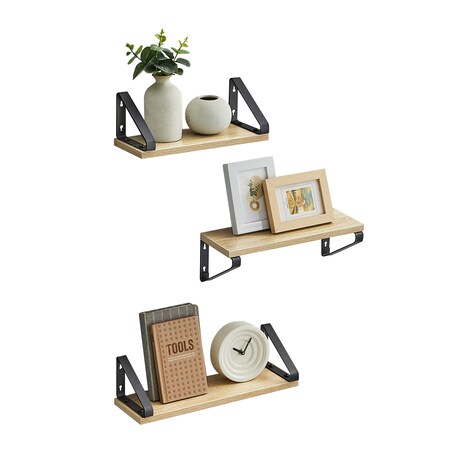 Półka Ścienna Wisząca Zestaw 3 Sztuki Sonoma