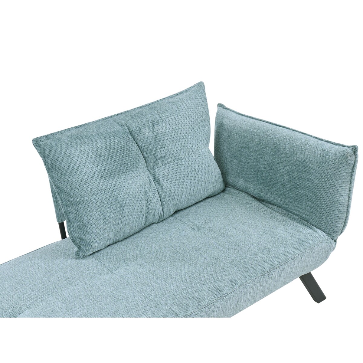 Szezlong prawostronny ROCAMADOUR Błękitny