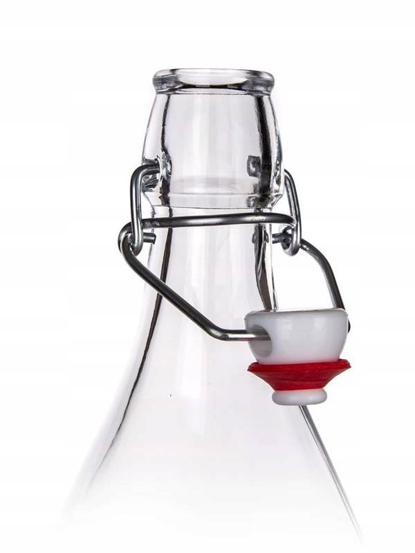 6x BUTELKA SZKLANA Z KORKIEM KLIPS 1 L SOKI BORMIOLI na alkohol nalewki