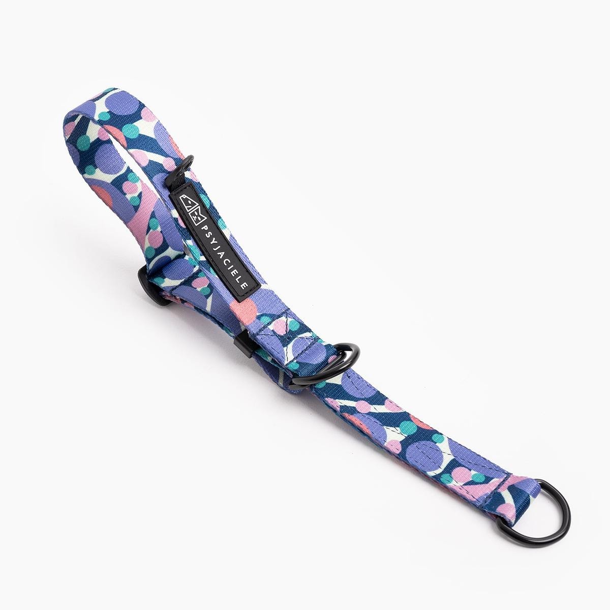 Obroża półzaciskowa dla psa lub kota "Pies z głową w dół" - Szerokość taśmy: 38mm, Rozmiar: M