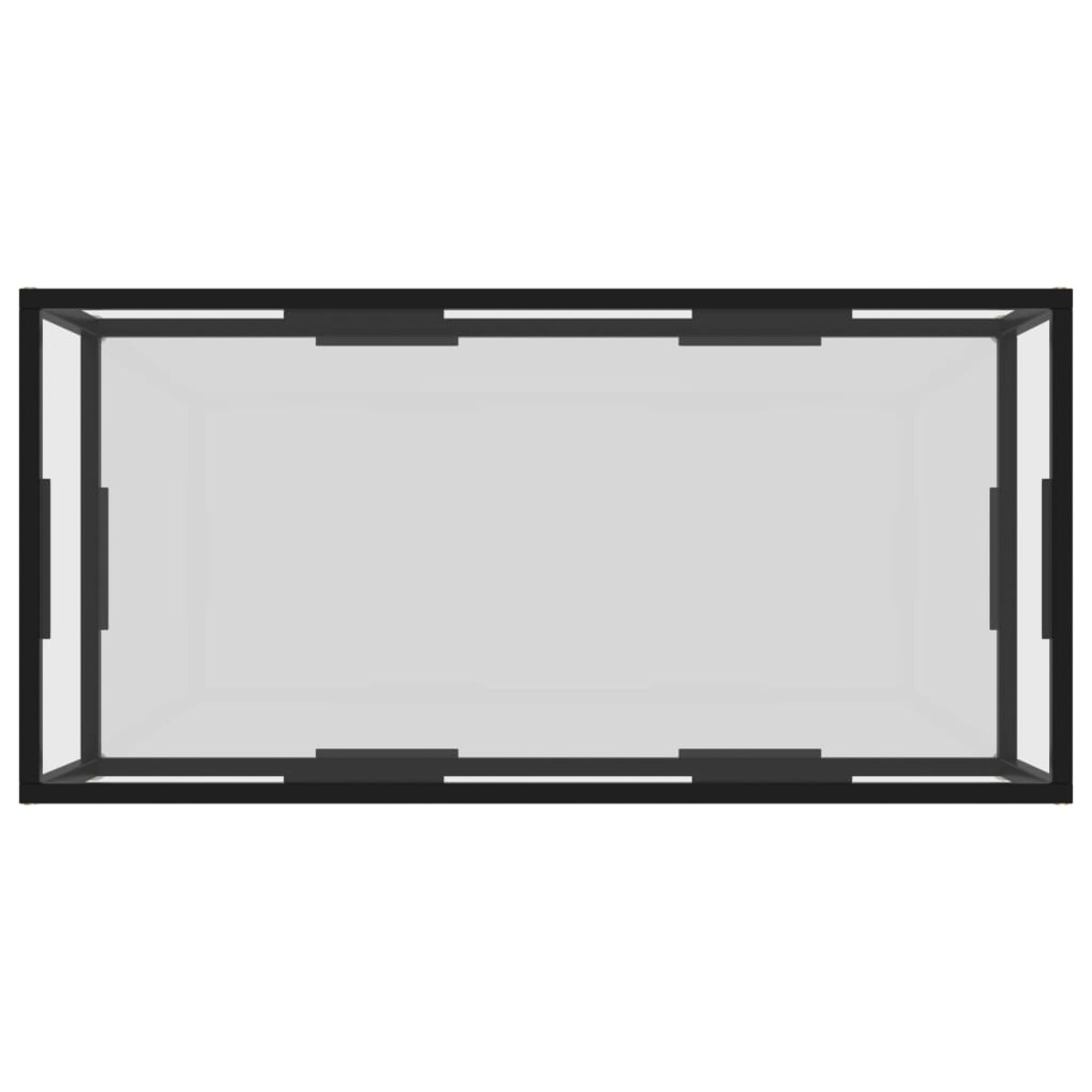 vidaXL Stolik kawowy, przezroczysty, 100x50x35 cm, szkło hartowane