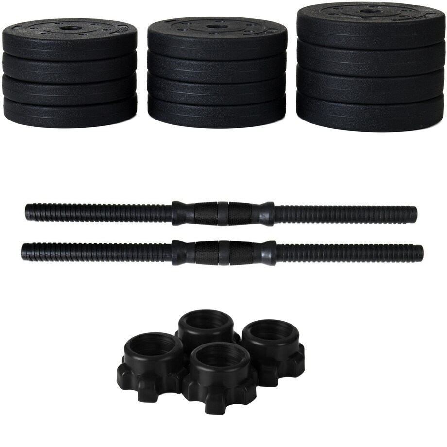 Zestaw hantli 2x10kg hantle bitumiczne 20 kg regulowane FUNFIT