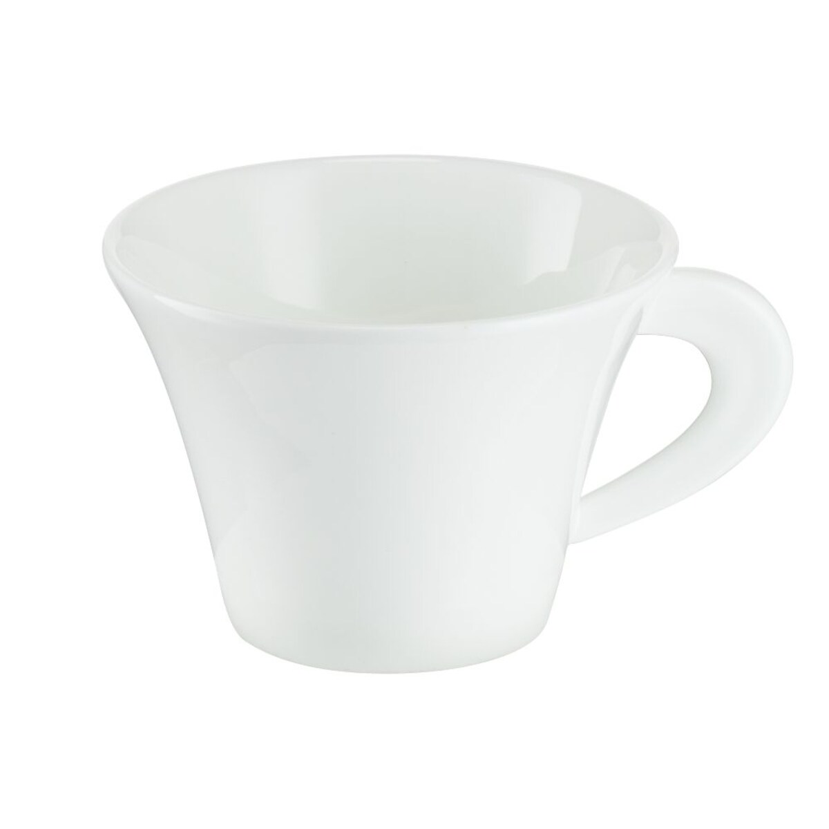 VILLA ITALIA Filiżanka do kawy herbaty porcelanowa 200 ml ze spodkiem NAOMI WHITE