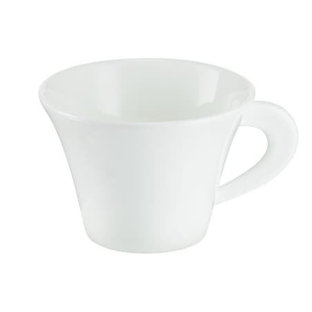VILLA ITALIA Filiżanka do kawy herbaty porcelanowa 200 ml ze spodkiem NAOMI WHITE