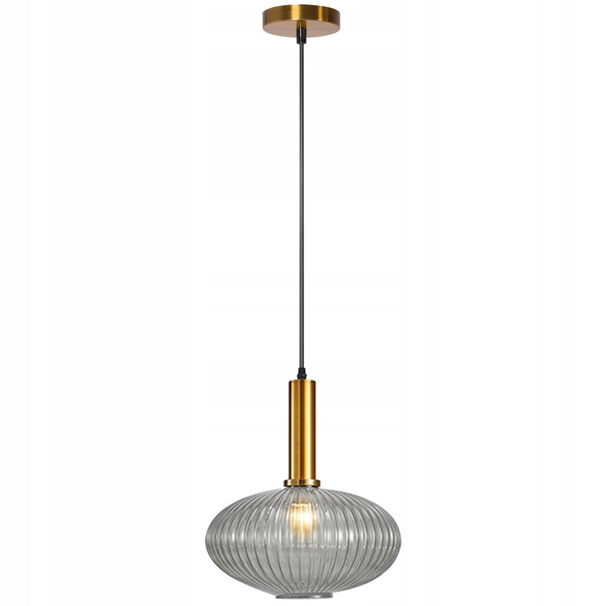 Lampa Sufitowa Wisząca Szklana Przezroczysta