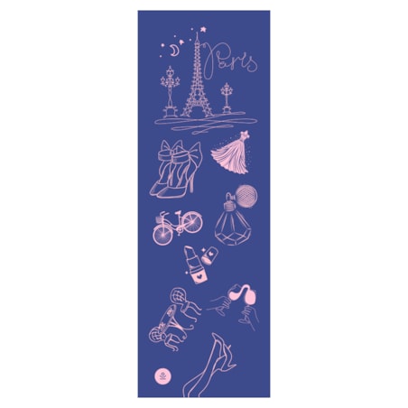 Antypoślizgowa mata do ćwiczeń jogi i pilatesu A NIGHT IN PARIS