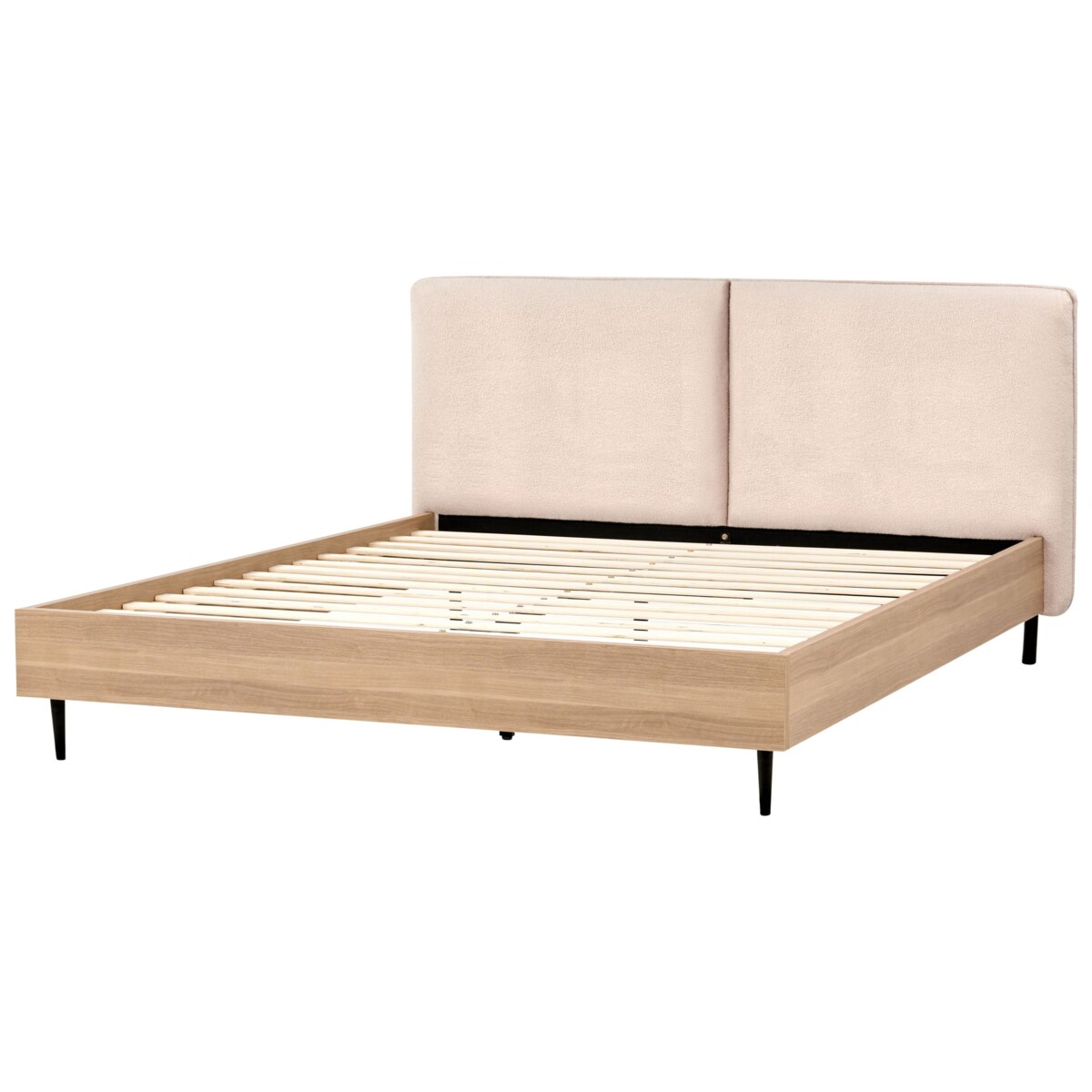 Łóżko Boucle LIMANTON 180 x 200 cm Beżowy