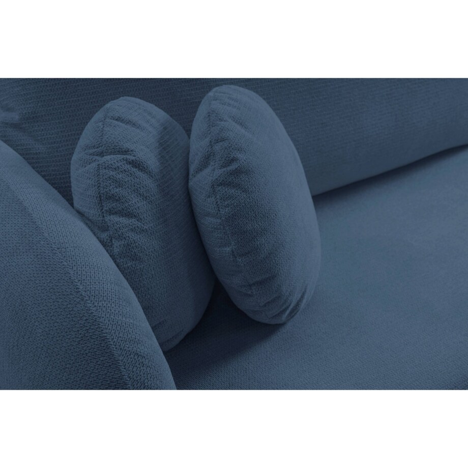 Nowoczesny narożnik rozkładany OLIVIO prawy - granatowy