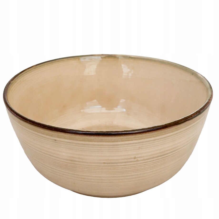 MISA NA OWOCE ceramiczna 21cm miska beżowa 1.5L beżowa kuchenna salaterka