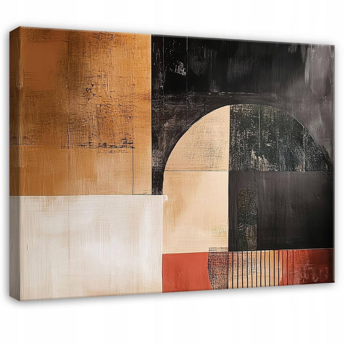 OBRAZ ABSTRAKCJA POP ART CZARNY DO SYPIALNI SALONU KUCHNI NA PŁÓTNIE 60x40