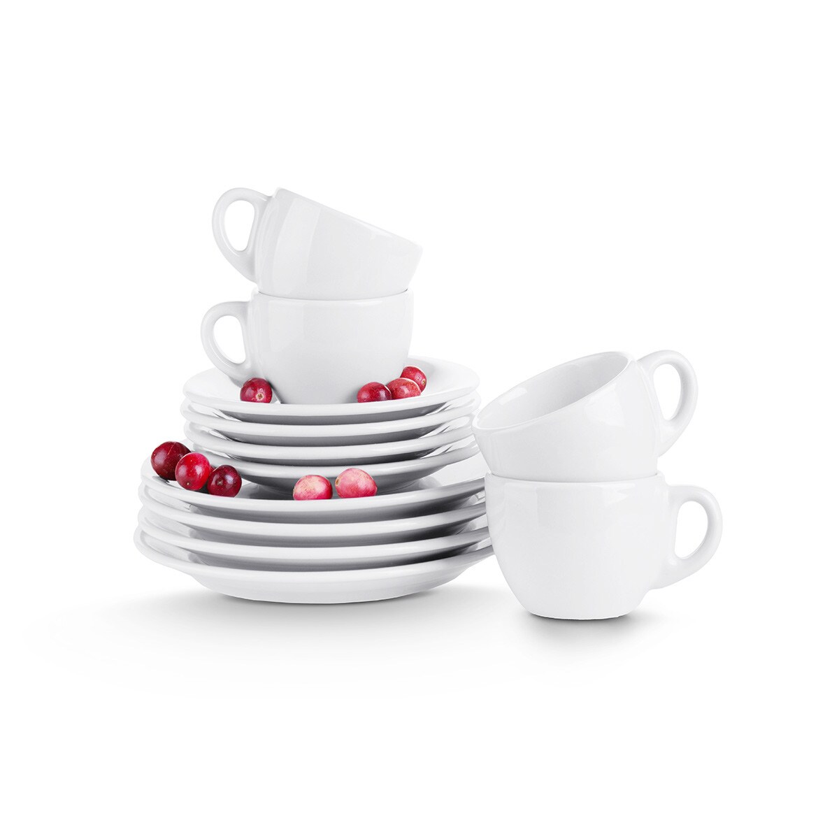 Konsimo LUPIN Spodek filiżanki do kawy, biały