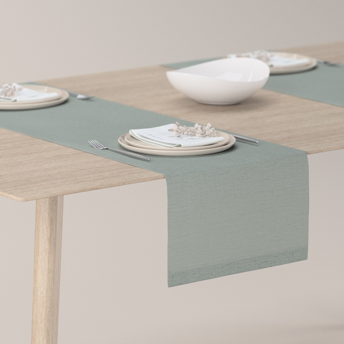 Bieżnik prostokątny 40x130 jasny szary