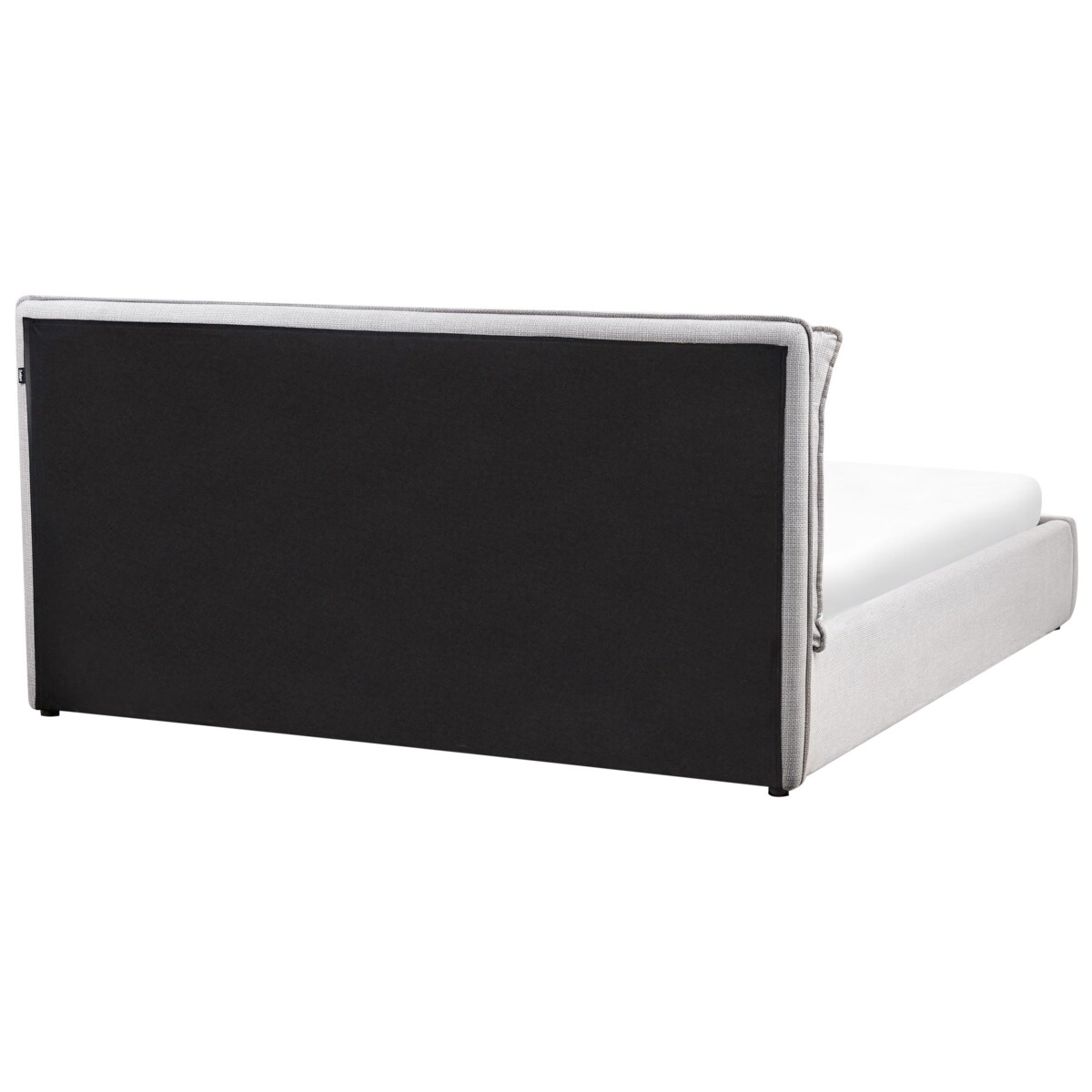 Łóżko z pojemnikiem BAJONNA 180 x 200 cm Jasnoszary