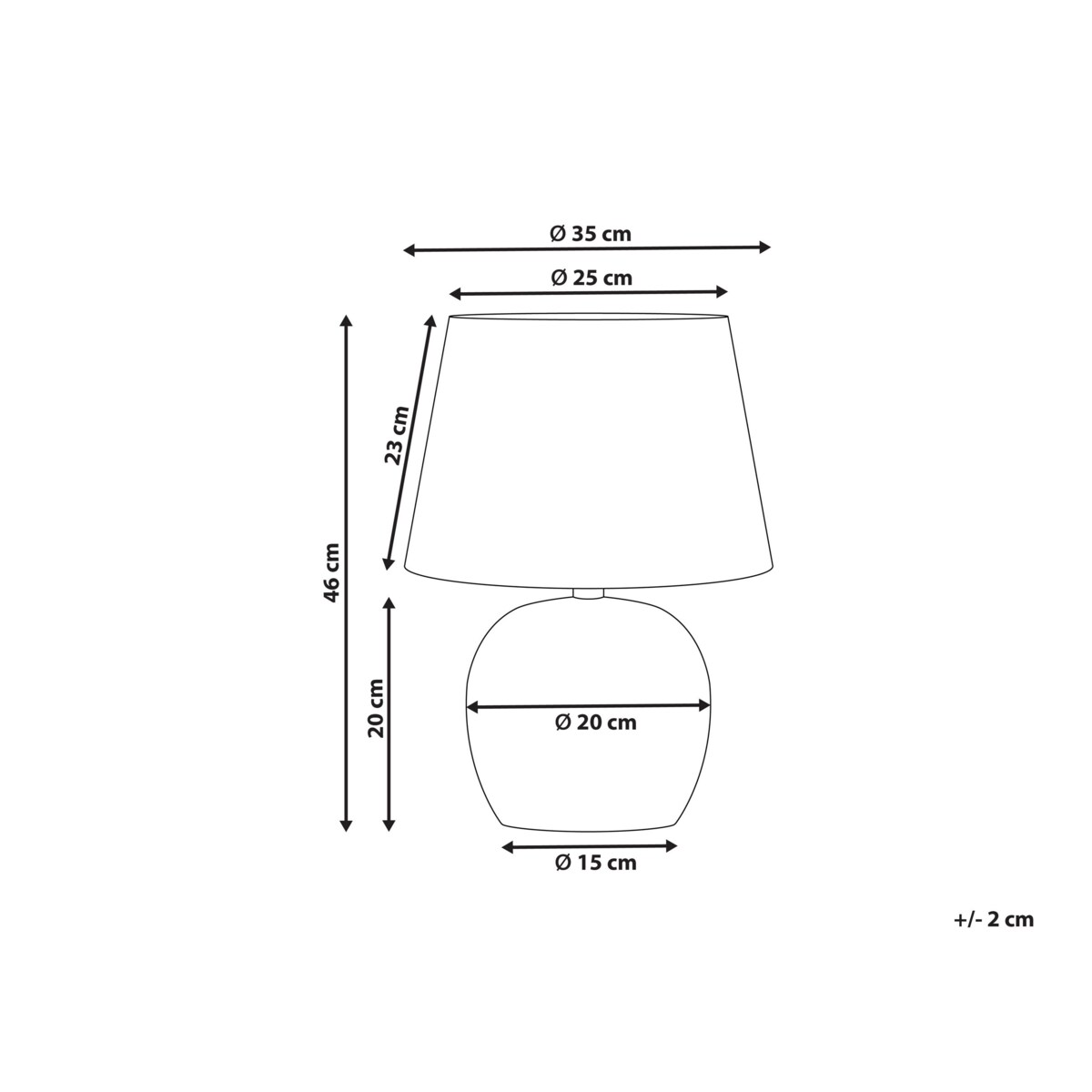 Lampa stołowa porcelanowa niebiesko-biała NEIRA