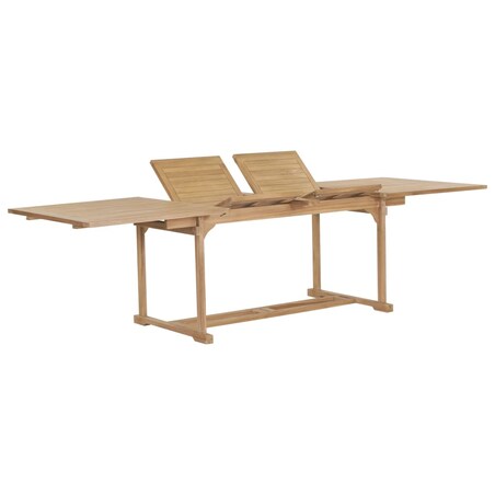 vidaXL Rozkładany stół ogrodowy, 180-280x100x75 cm, lite drewno tekowe