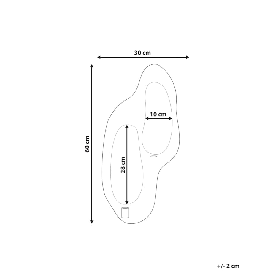 Świecznik PENICHE Metal 60 cm Złoty