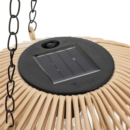 Lampa solarna wisząca Jily, boho, Ø 28 cm