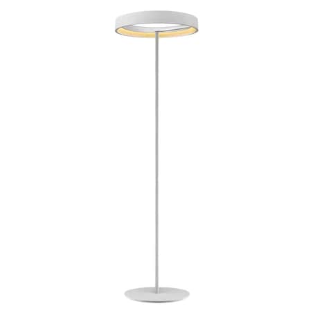 Lampa stojąca Osaka f01017wh Cosmolight LED 28W 3000K ring metal biała
