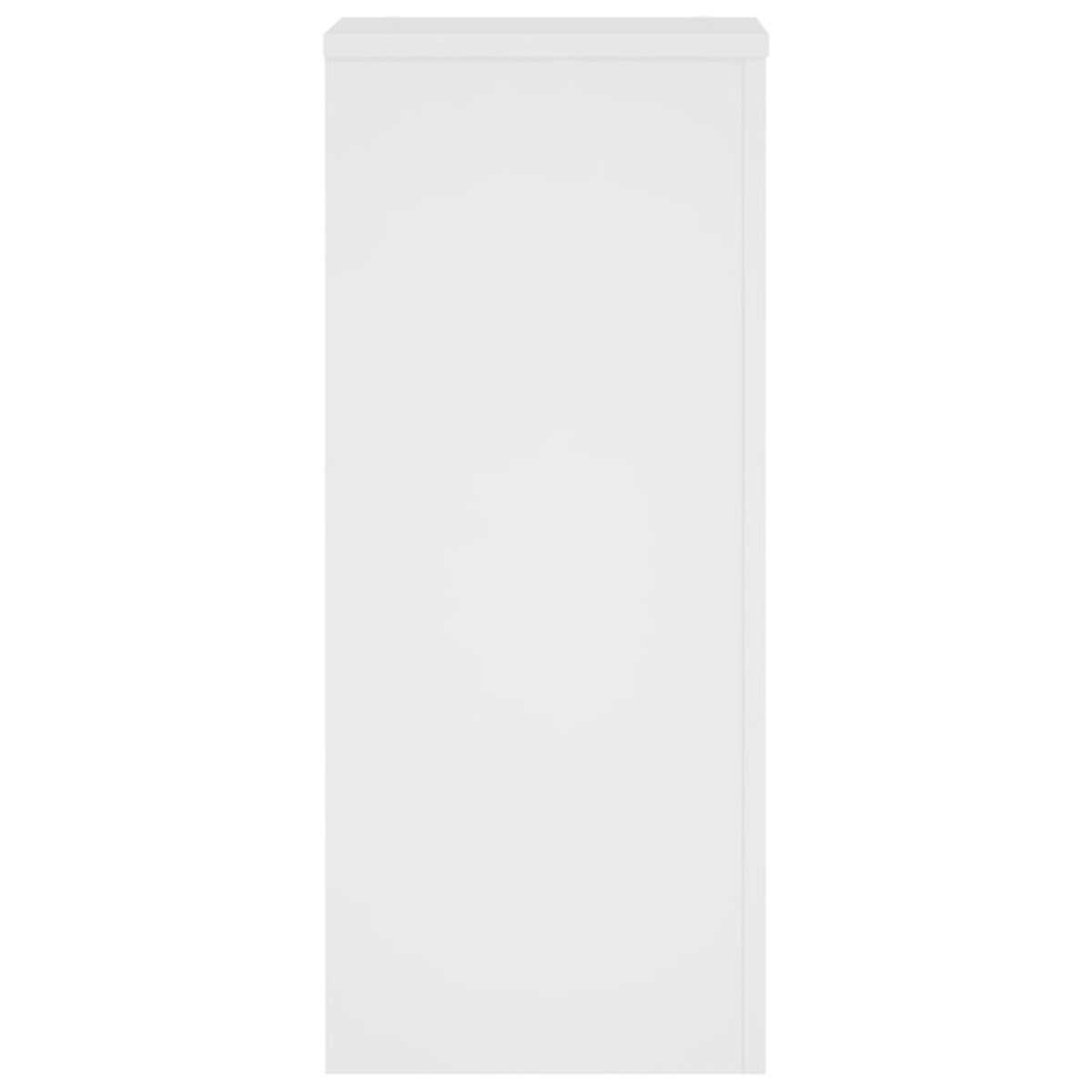 vidaXL Podstawki pod doniczki, 2 szt., białe, 30x30x70 cm