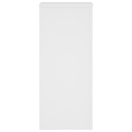 vidaXL Podstawki pod doniczki, 2 szt., białe, 30x30x70 cm