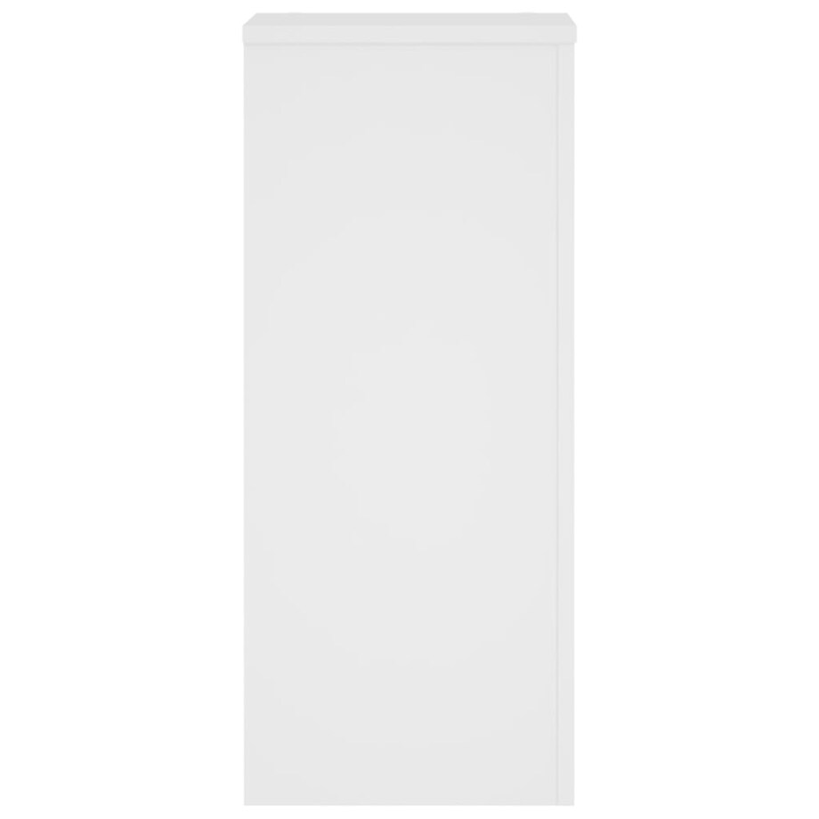 vidaXL Podstawki pod doniczki, 2 szt., białe, 30x30x70 cm