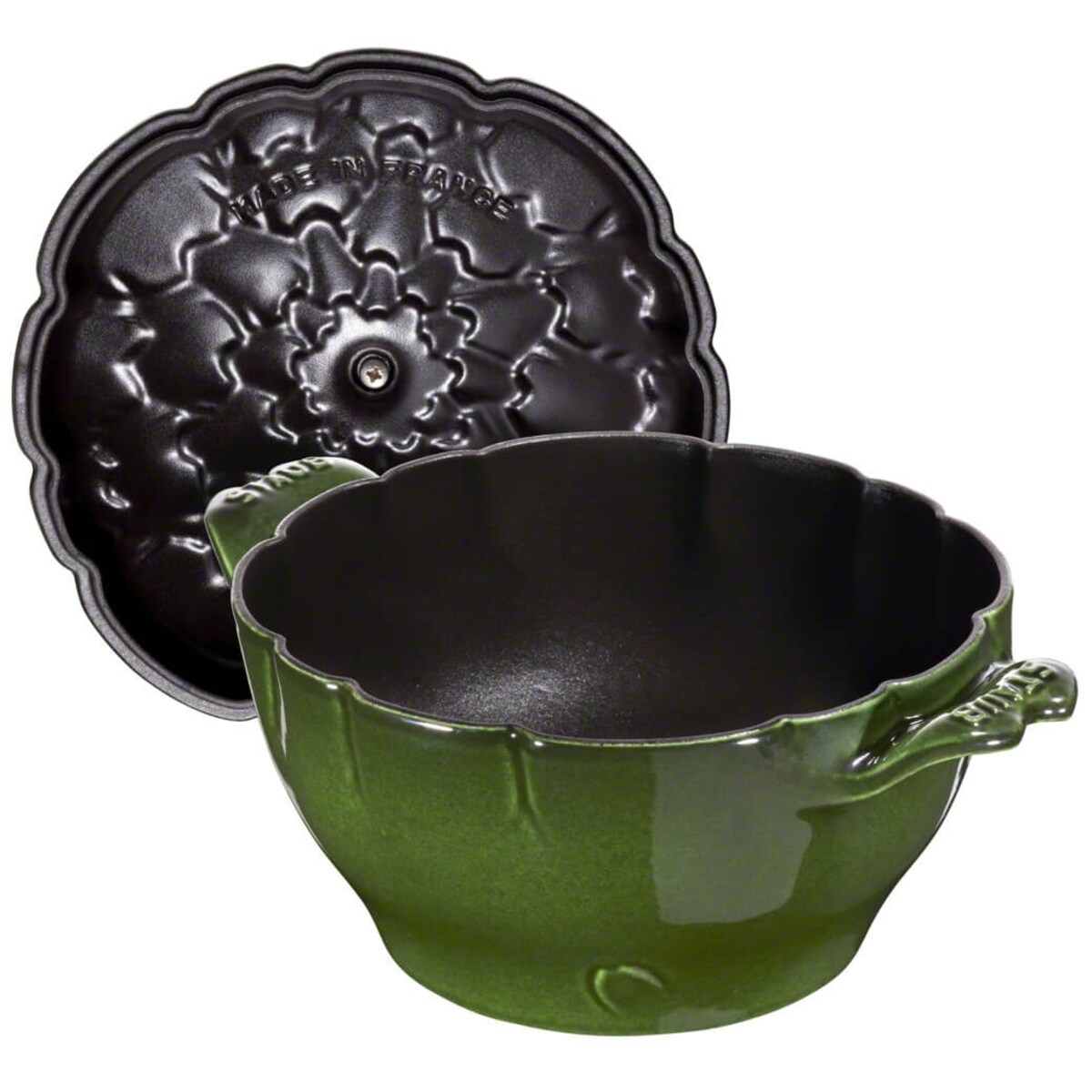 Garnek żeliwny okrągły karczoch Staub - 3 ltr, Zielony