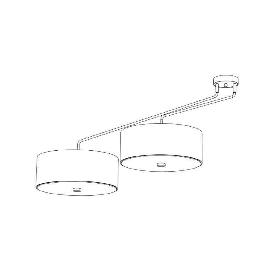 Lampa sufitowa 6541 HAWK Szary Nowodvorski