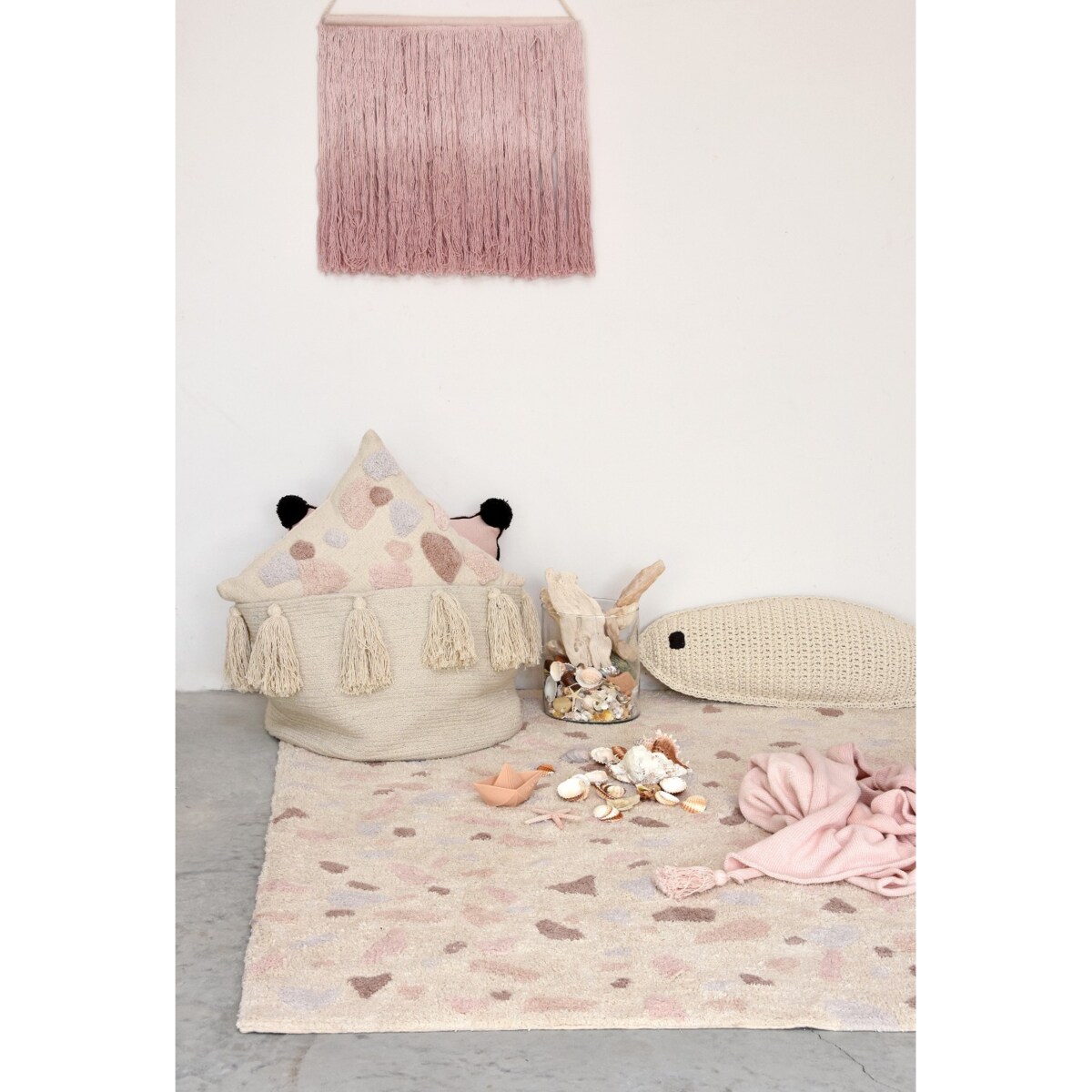 Lorena Canals - Kosz dekoracyjny Tassels Natural